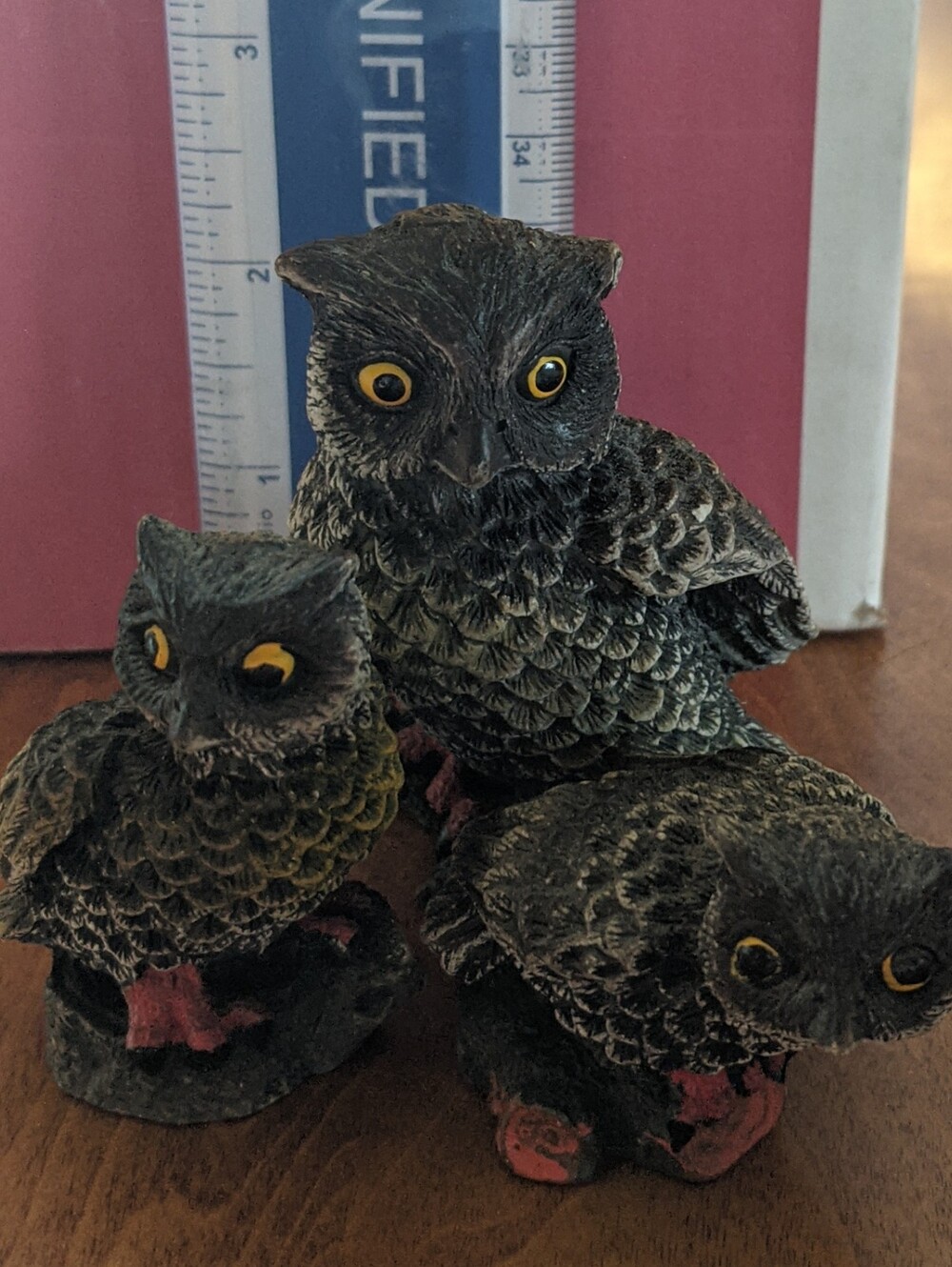 🦉Cute Momma Owl And Babies Figurines